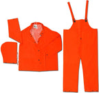 Reflective Yellow Heavy-duty Waterproofed Raincoats With Working Bib Pants Overalls