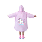 Factory Direct High Quality EVA Waterproof Kids Poncho Hot Sell Cartoon Raincoat for School Children