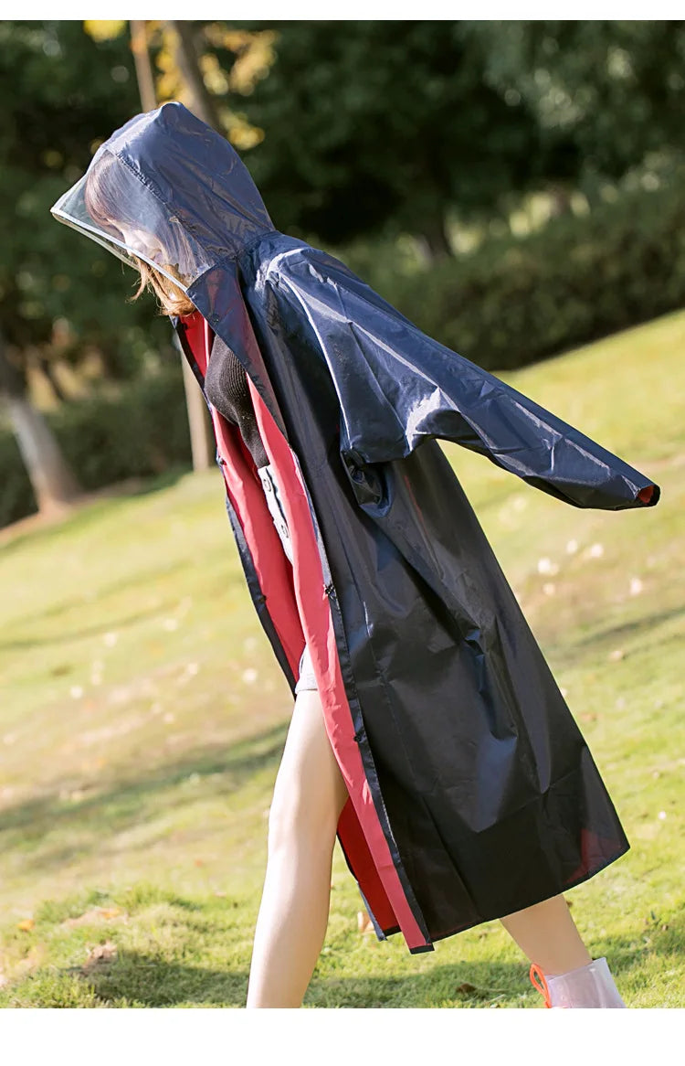 Custom Logo Printed Poncho Outdoor Rainproof Waterproof Raincoat With Thickened Oxford Cloth PVC Coating One Size Fits All Tours