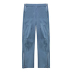 Outdoor Adults Sports Men's Women's Three Layers Hiking Assault Rainproof Windproof Full Side Zipper Pants Rain Wear Raincoat