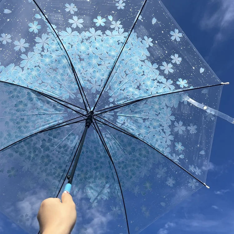 Rainproof and Rain Dual Purpose Large Automatic Umbrella Umbrella Suppliers Transparent Steel Popular Stretch Modern Travel