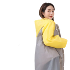 Unisex 3-in-1 Lightweight Hooded Rain Poncho EVA Waterproof Raincoat Work Bicycle Motorcycle-Reusable Men Women Custom Logo