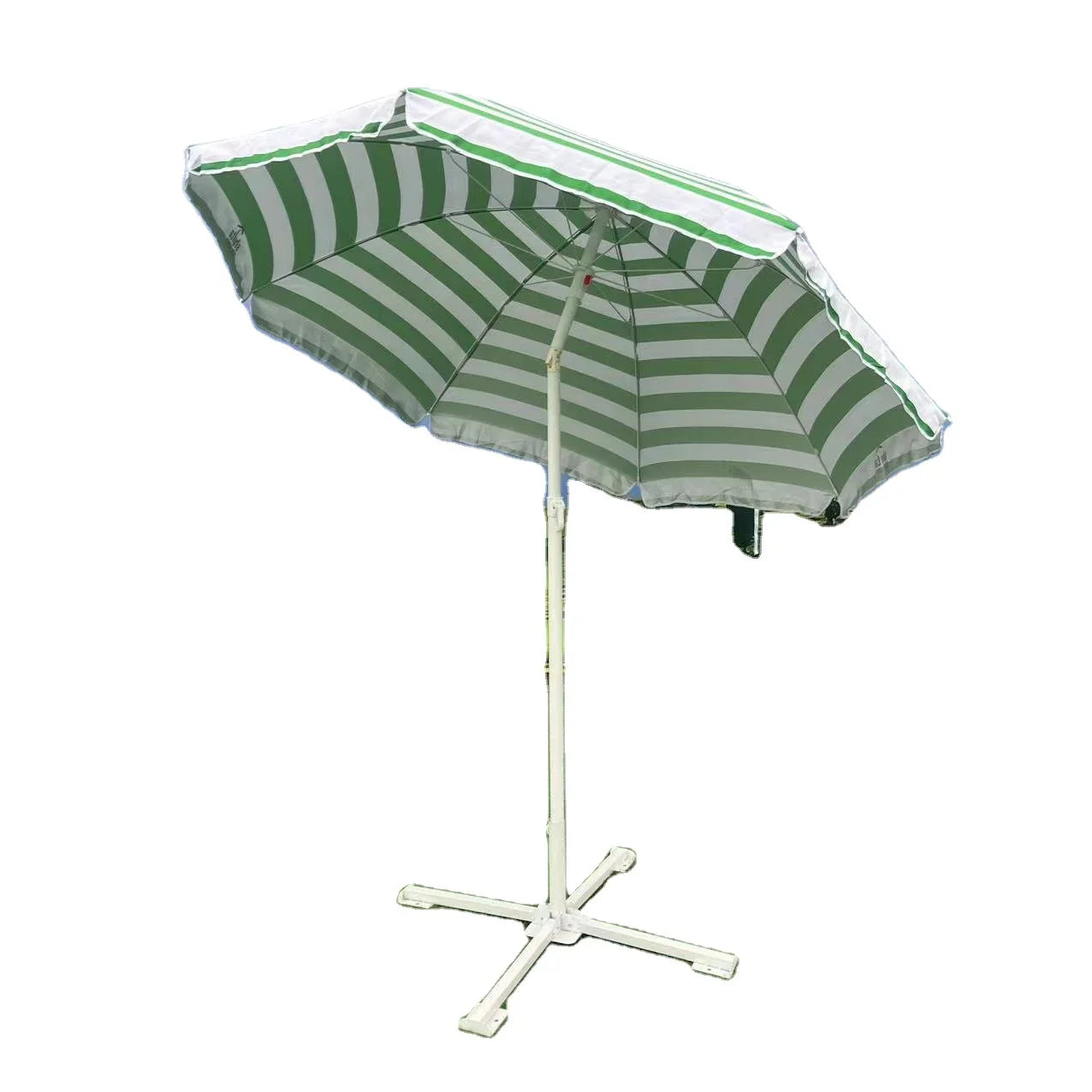 Direct Sale From Manufacturer 1.8M Outdoor UV Protected Beach Stripe Sun Umbrella Windproof and Rain Resistant Sunshade Main image