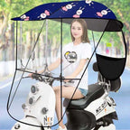 Universal Anti-UV Waterproof Sun Shade Rain Cover Motor Scooters Mobility Electric Cars Fully Enclosed Automatic Open UV