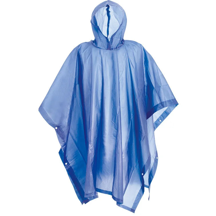 PVC Emergency Poncho Rainproof Hooded Raincoat Suit for Waterproof Day Hiking Customizable Logo Decoration Raincoat Suit