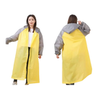 Unisex 3-in-1 Lightweight Hooded Rain Poncho EVA Waterproof Raincoat Work Bicycle Motorcycle-Reusable Men Women Custom Logo