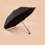 Factory Price Stock Rainbow Umbrella Transparent Long J Handle Promotion Giveway Advertisement Gift Matte Black PVC Umbrella