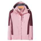 Outdoor Work Clothes Women Men Waterproof Breathable Two-Piece Set Three-in-One Winter Ski Suit Warm Layer Rain Jackets Raincoat