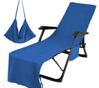 Superfine Fiber Beach Chair Cover With Quick-Drying Beach Towel Pattern Hotel and Living Room Suitable Exterior Use Recliner