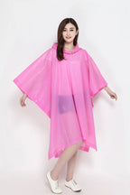 EVA Adult Waterproof Rain Jacket for Women Custom Logo Windproof Raincoat With One Pocket Poncho Style