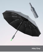 Promotion 23''*12k Carbon Fiber ABS Handle Umbrella 8k Contrast Color Rainy Sunny Days UPF50+ UV Protection Outdoor Business Use