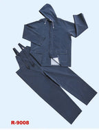 Factory Customizable Men's Rain Gear Waterproof Windproof PVC Work Suit Safety Jacket Bib Pants Outdoor Activities Hiking Travel