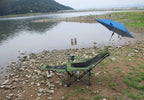 Outdoor Sunshade Chair With Foot Support, Beach Fishing Chair, Lunch Break Folding Lounge Chair, Portable