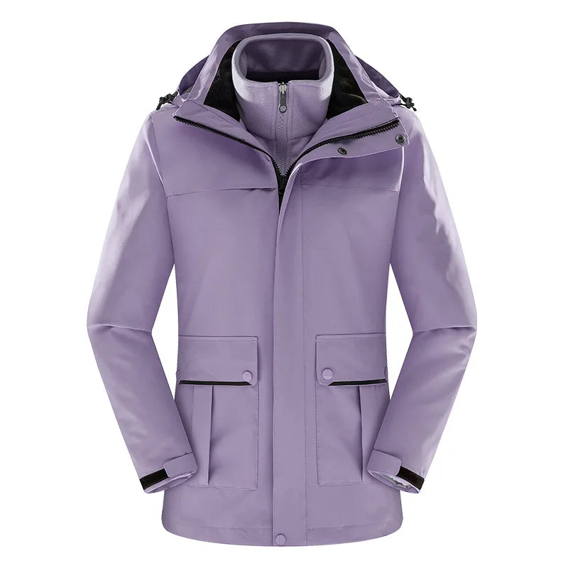 Women's and Men's Winter Fleece Jackets Hooded Warm Coats Sport Outdoor Fleece Jacket Coats