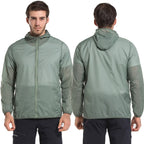 Men's Waterproof Rain Jacket Outdoor Lightweight Rain Shell Coat Raincoat Hiking Windproof Jacket for Hiking Golf,Travel