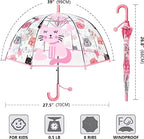 Kids Windproof Bubble Umbrella Cheap Rain Gear Clear Safety Dome Fabric Handle and Frame for Boys and Girls Metal Plastic Modern