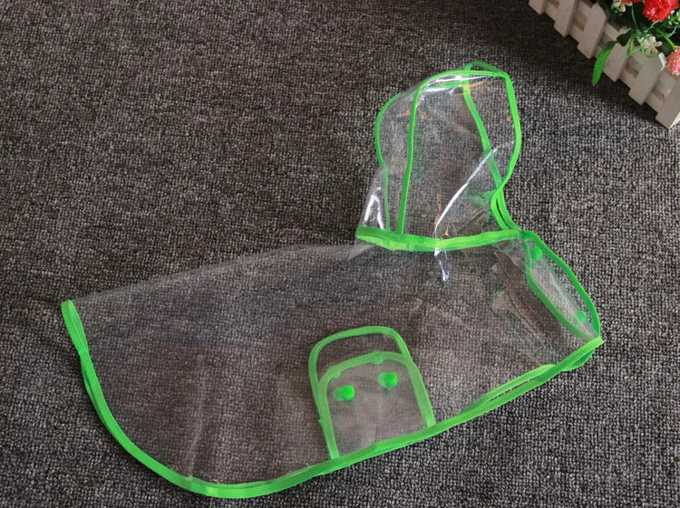 Customized Eco-Friendly Transparent PET Raincoat Kids Light Weight Waterproof EVA Fabric Rainwear Logo Decoration One Hiking