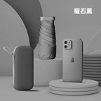 Factory Whole Sale New Design UV Protection Flat case Pocket Portable Super Mini With Custom Case 6 Folding Waterproof Umbrella