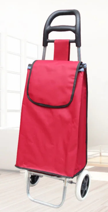Customizable Fashionable Outdoor Trolley Shopping Bag Waterproof Foldable Design Easy Carry Rainy Days Adults Use Giveway