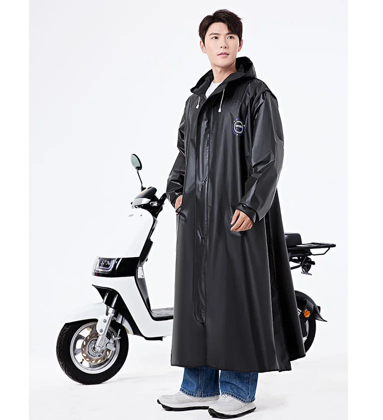 Adult Raincoat Full Body Rainstorm Proof Men's and Women's Lengthened Thickened Single Rider Hiking Poncho Main image