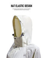 Senior Casual Trench Raincoat Waterproof Loose Knee-Length French Bat Sleeve Design Waterproof Poncho Rain Wear