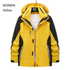Women and Men Three-in-One Winter Ski Suit Waterproof Breathable Outdoor Work Clothes Two-Piece Set With Warm Jackets Raincoat
