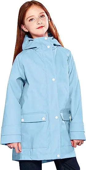 Customized Kids Rain Jacket Waterproof Windproof Hooded Rubber Raincoat Boys Girls XXL XXXL Children's Rainy Days Customized Secondary image