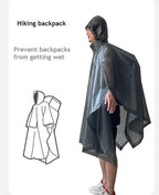 EVA Long Windbreaker Cape Adult Outdoor Raincoat Fishing and Hiking Labor protection Raincoat