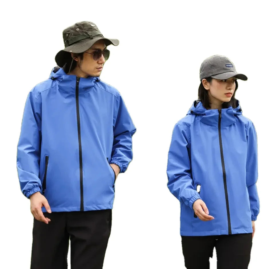 Men's Lightweight Rain Jacket for Work Golf Travel Hiking Waterproof Windbreaker With Logo Decoration Fashion Coat Shell Coat