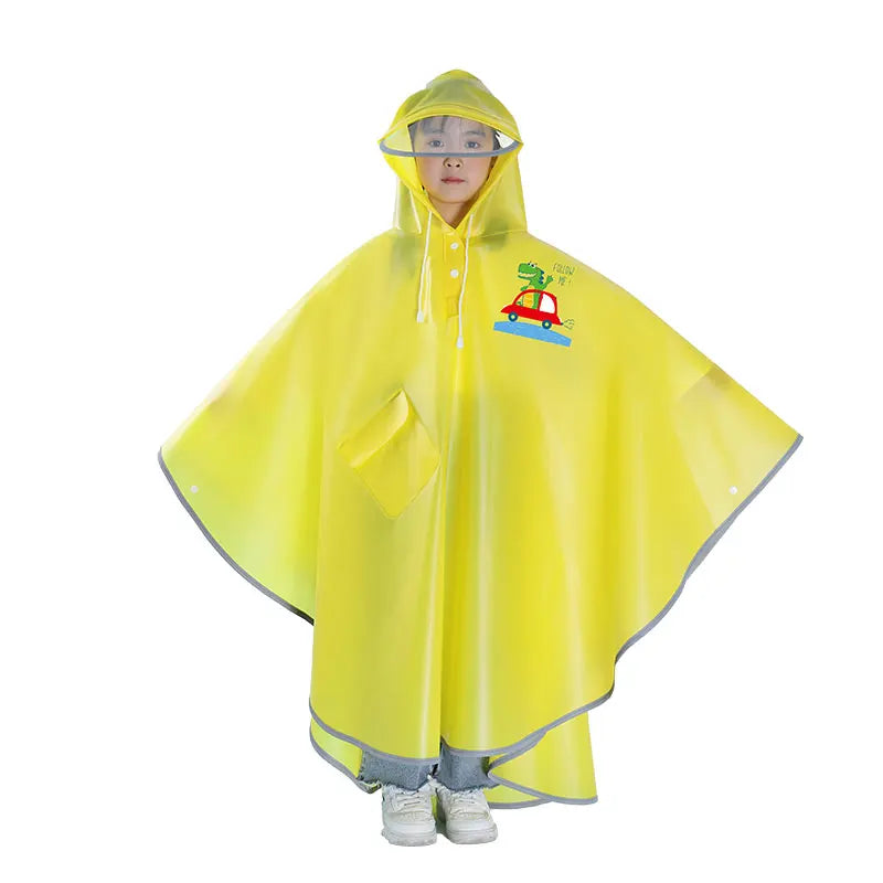 Rainproof Waterproof EVA Custom Raincoat Kids Poncho New Design Adorable Baby Cartoon for School Camp Travel Universal RAINWEAR Main image