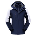 Waterproof Ski Jacket 3-in-1 Windbreaker Winter Coat Fleece Inner for Rain Snow
