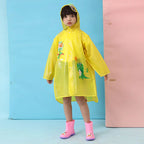 New Style High Quality Waterproof Raincoat for Kids Factory Supply Healthy Portable Cartoon Printing Reusable