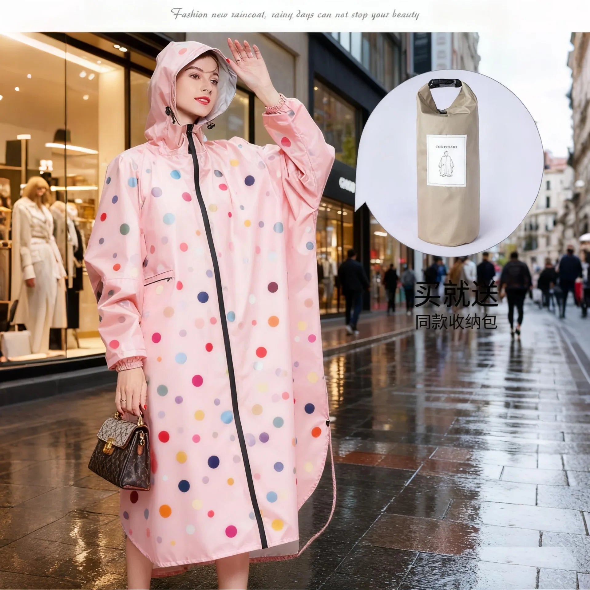 2025 Women's Men's Adult Simple Windproof Lightweight Reusable Waterproof Raincoat for Cycling Hiking Walking Outdoor Activities Secondary image