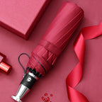 Wholesale Custom 3-Fold Luxury Branded Umbrella High Quality Super Strong Windproof With 10 Ribs UV Printing New Design Sunshade