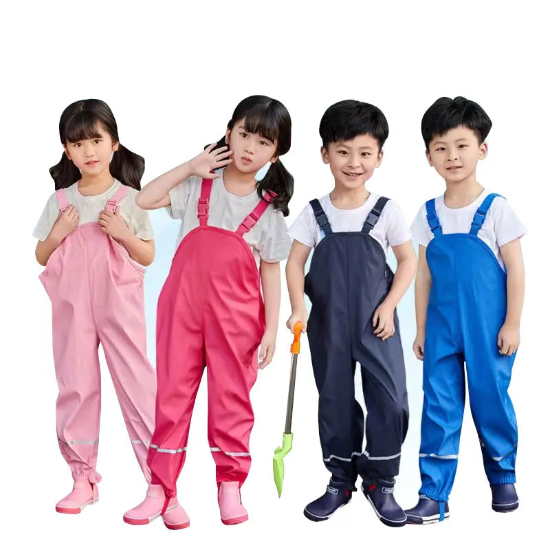 Customizable Polyester Rain Trousers With Logo Rainproof and Waterproof Reusable Wear for Girls Raincoats for Outdoors Main image