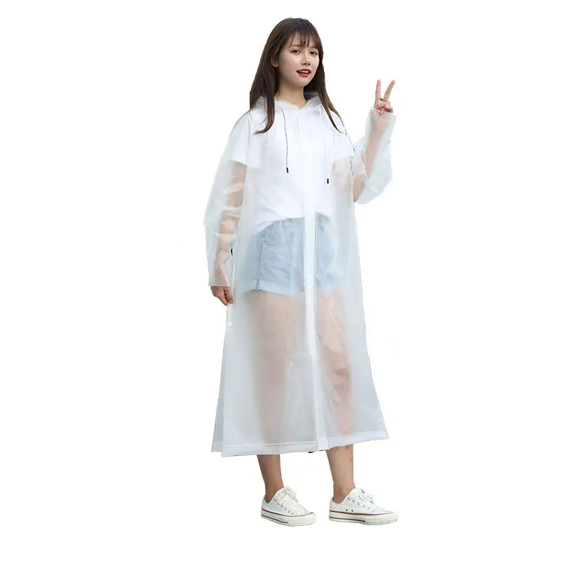 New Style TPU Healthy Soft Reusable Adult Trench Rain Wear  Impermeables Para Lluvia for Women Men Outdoors Hiking Travel Main image