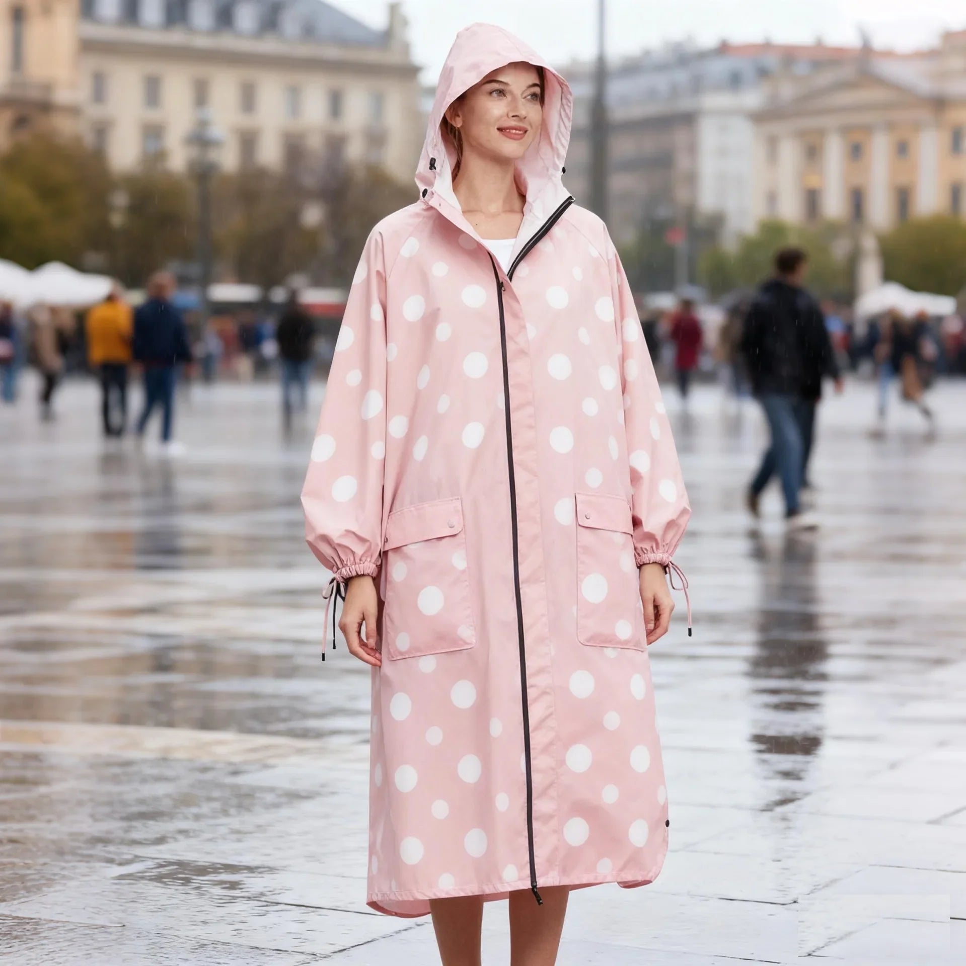 2025 Women's Men's Adult Simple Windproof Lightweight Reusable Waterproof Raincoat for Cycling Hiking Walking Outdoor Activities