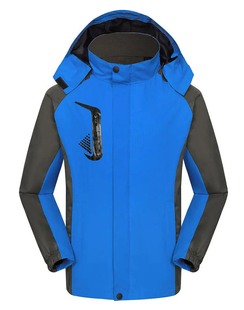 High Quality Source Factory Supply Cheap Outdoor Rain Jacket Breathable Hiking Jacket Raincoat Hooded Waterproof Raincoat Suit