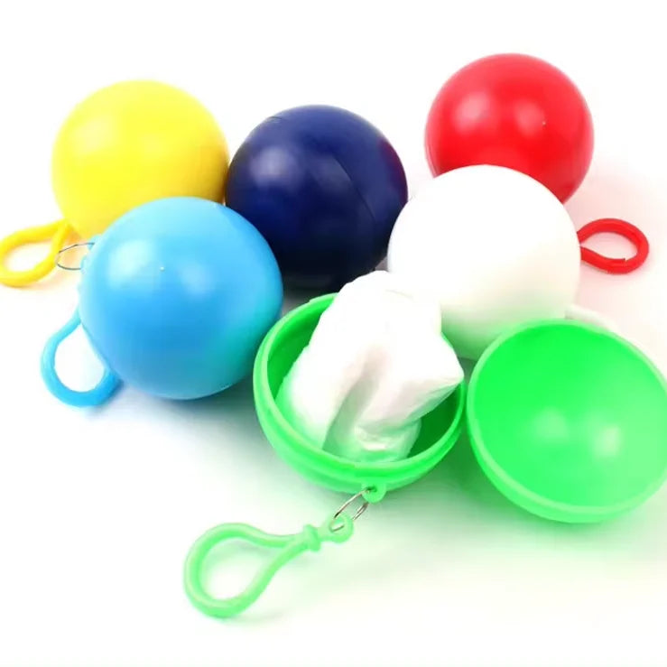 Wholesale Portable Disposable Rain Coat PP Ball Colorful Long Waterproof PE Emergency Plastic Poncho for Tours Business & Gifts Main image