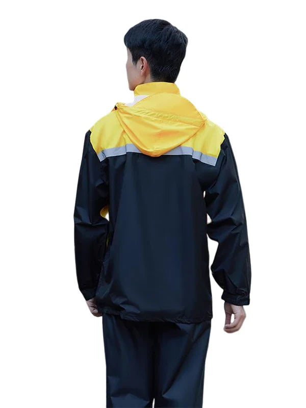 Factory Direct Wholesale XXL PVC Rain Jacket for Adults Eco-Friendly Waterproof Fabric Customizable Logo Outdoor Riding Cycling