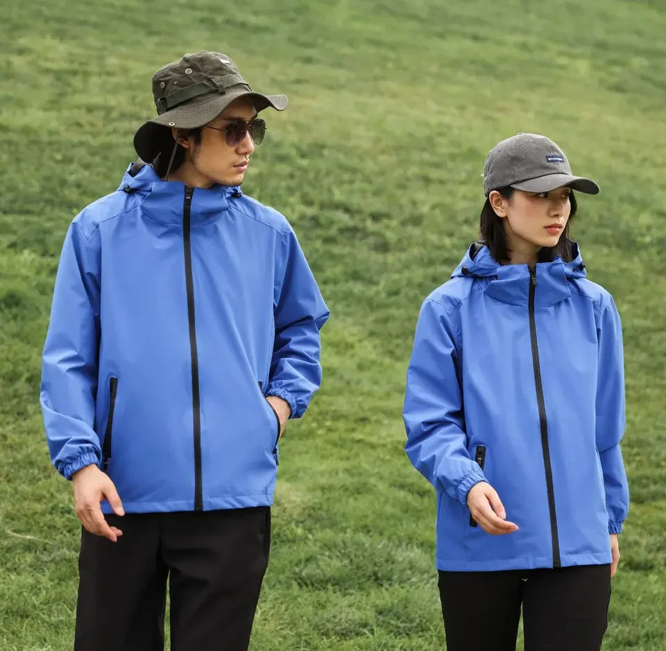 Men's Lightweight Rain Jacket for Work Golf Travel Hiking Waterproof Windbreaker With Logo Decoration Fashion Coat Shell Coat