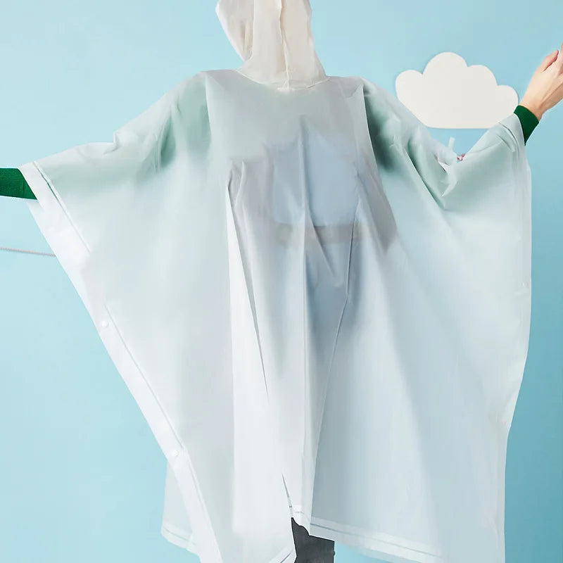 High Quality Lightweight Waterproof Adults Poncho 3 in 1 EVA Raincoat Rain Poncho for Travel Hiking