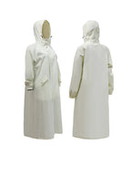 Senior Casual Trench Raincoat Waterproof Loose Knee-Length French Bat Sleeve Design Waterproof Poncho Rain Wear