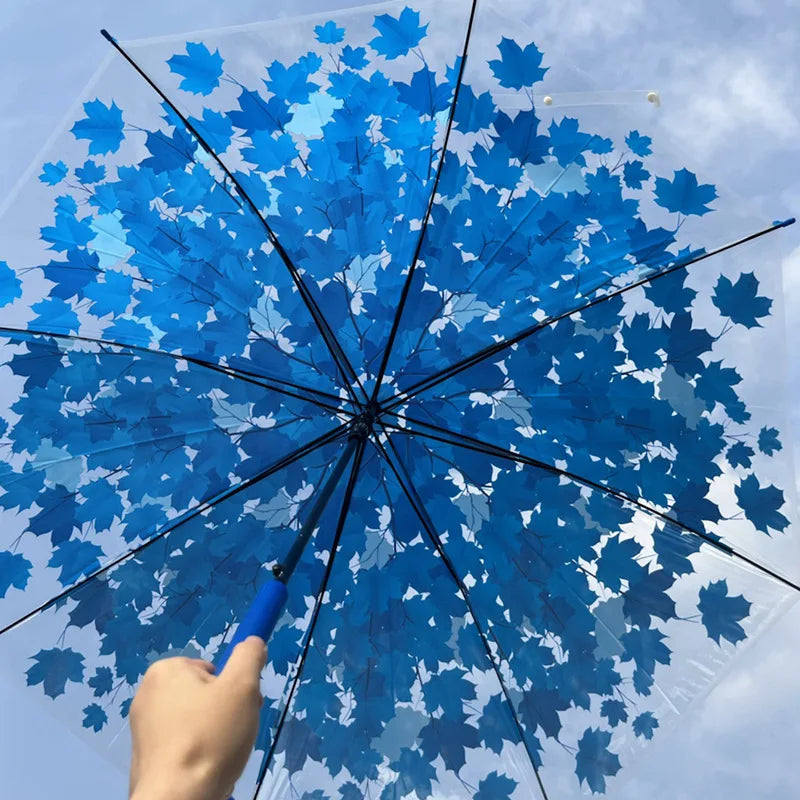 Rainproof and Rain Dual Purpose Large Automatic Umbrella Umbrella Suppliers Transparent Steel Popular Stretch Modern Travel