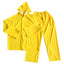 Heavy Duty Two Pieces PVC Polyester Rain Coat Water Proof Windproof Custom logo Adult Men Rain Suit