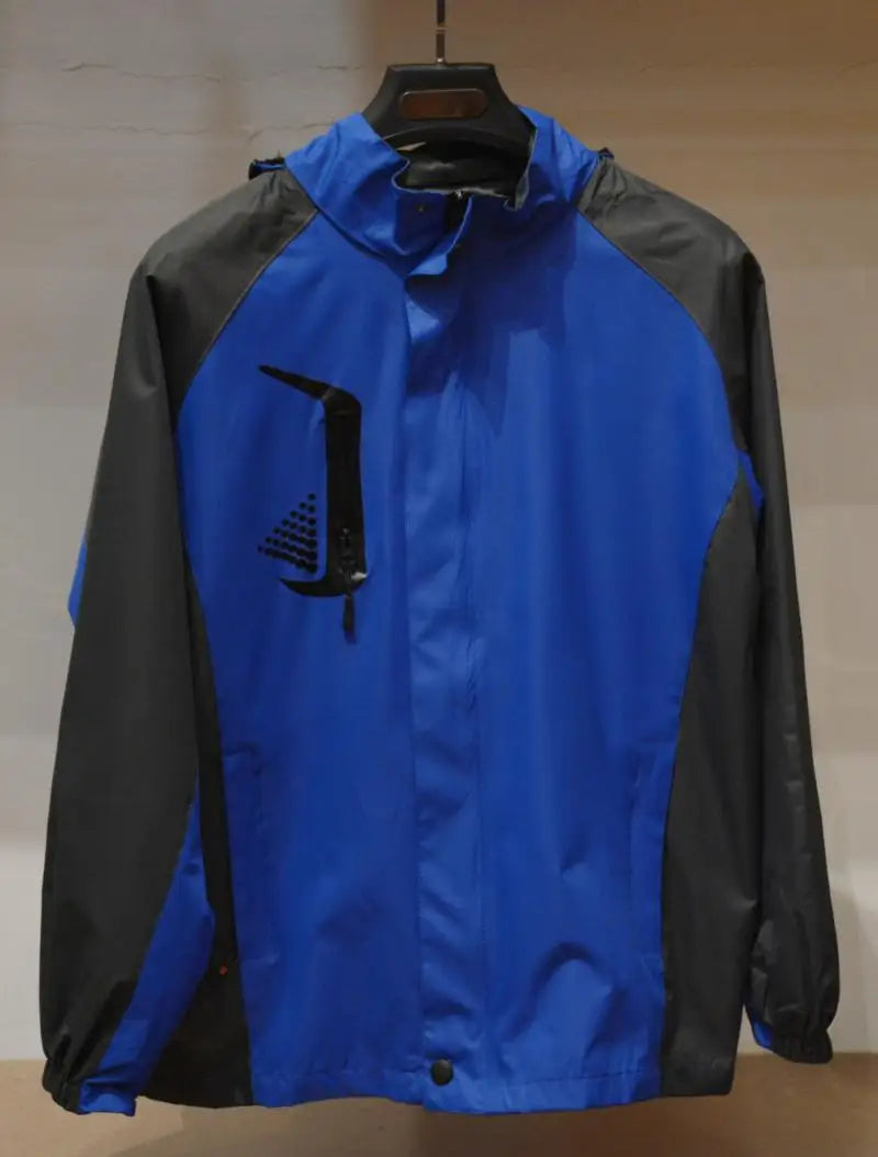 High Quality Source Factory Supply Cheap Outdoor Rain Jacket Breathable Hiking Jacket Raincoat Hooded Waterproof Raincoat Suit