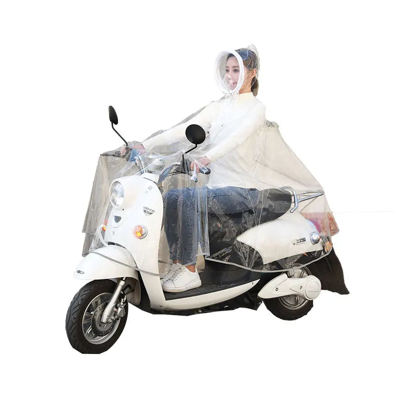 Fashion Waterproof Rains Cape Poncho Transparent EVA Raincoat for Adults Portable Reusable Eco Friendly for Motorcycle Main image
