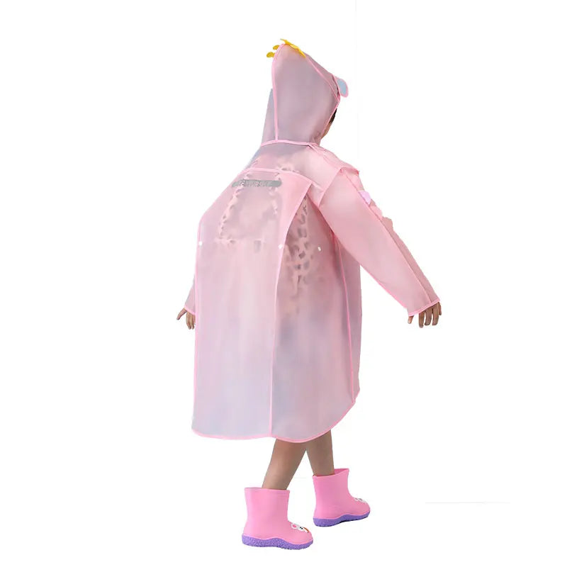 New Style High Quality Waterproof Raincoat Gear for Kids Factory- Supply Healthy Portable Cartoon Printing Reusable