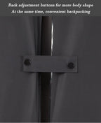 Adult Oversized Waterproof Raincoat With Backpack Long Thickened Poncho for Hiking Tours Windproof Breathable Soft Jacket Hood