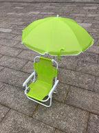 Portable Outdoor Foldable Luxury Beach Chair With Automatic Open Umbrella Baby Kids Friendly Light Weight Fabric for Camping